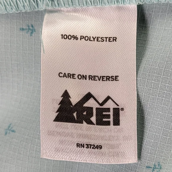 REI Sahara Short Sleeve Shirt light green w Anchors size Medium - Picture 10 of 11